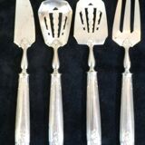 Service cover has mignardises art deco solid silver stuffed minerve