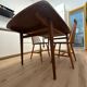 Vintage 1960s teak Scandinavian extendable table