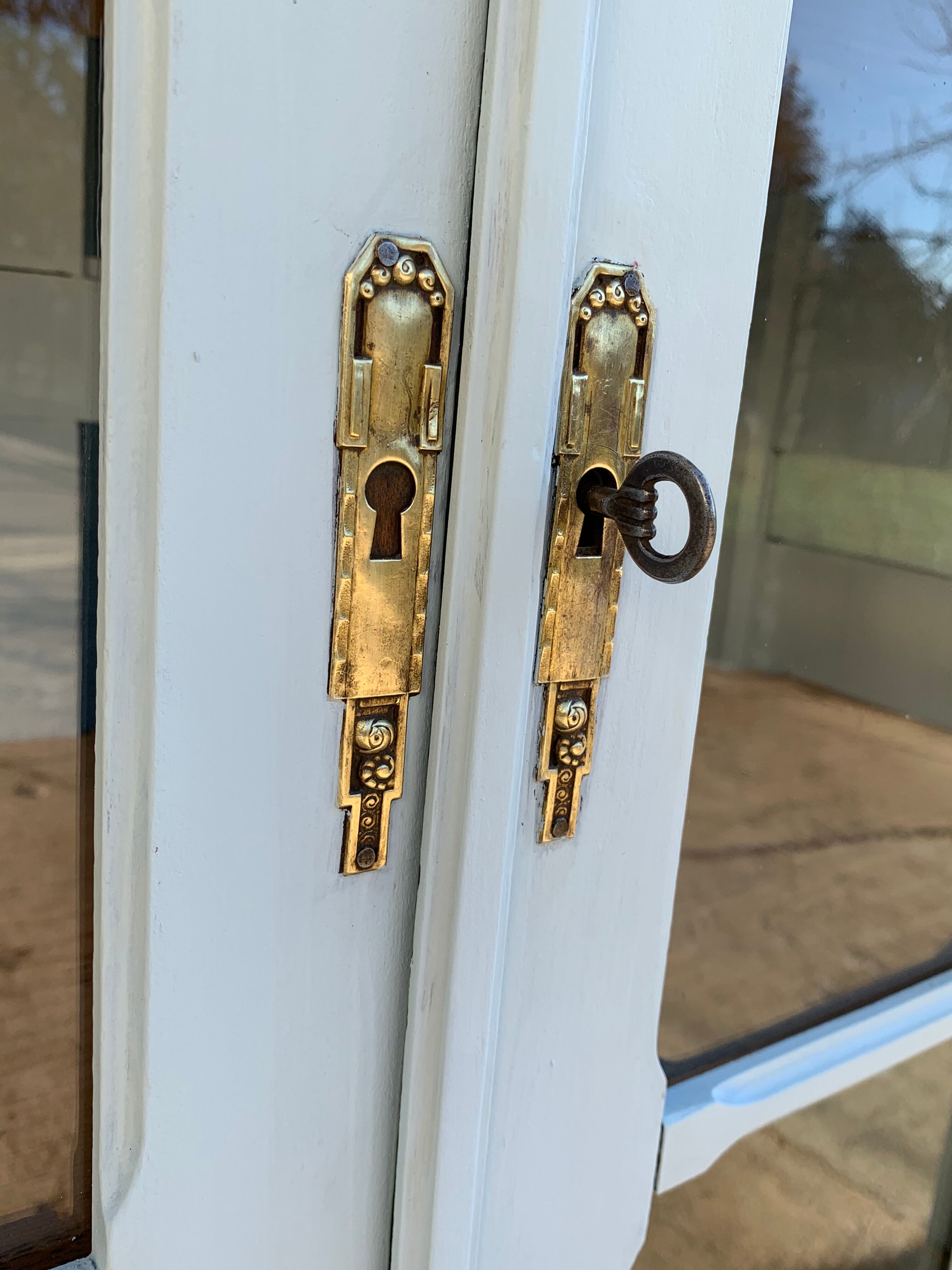 Glass-glazed Parisian wardrobe 1920