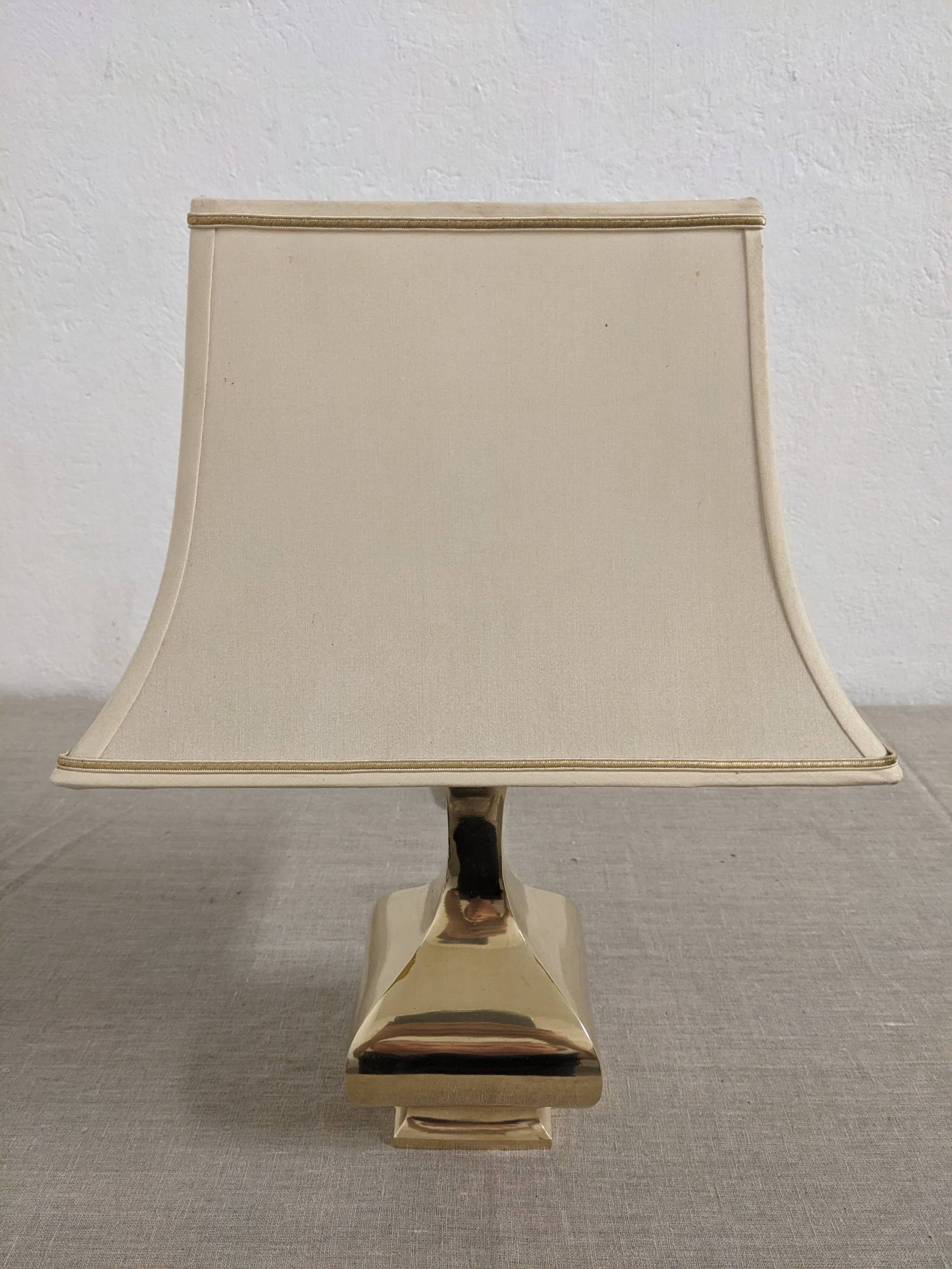 Solid brass lamp Aran model design Ciangiacomo, Italy circa 1970