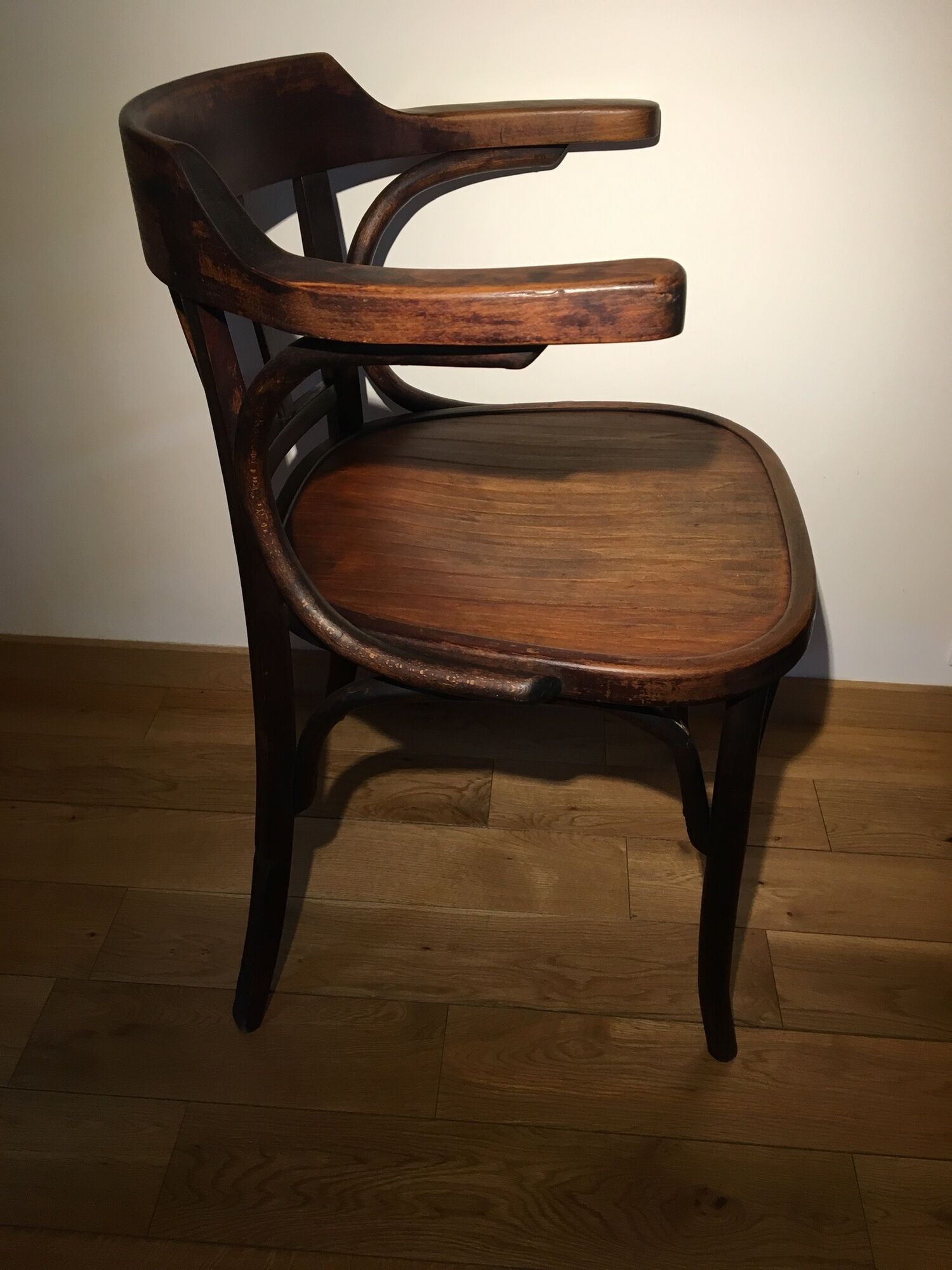 Armchair of workshop stamped Walter Baumann n * 22 - 1930