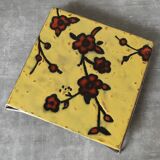 Dessous de plat émaillé fleurs