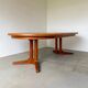 Table à manger ronde en teck Silkeborg avec rallonges