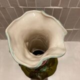 Large Art Nouveau barbotine vase