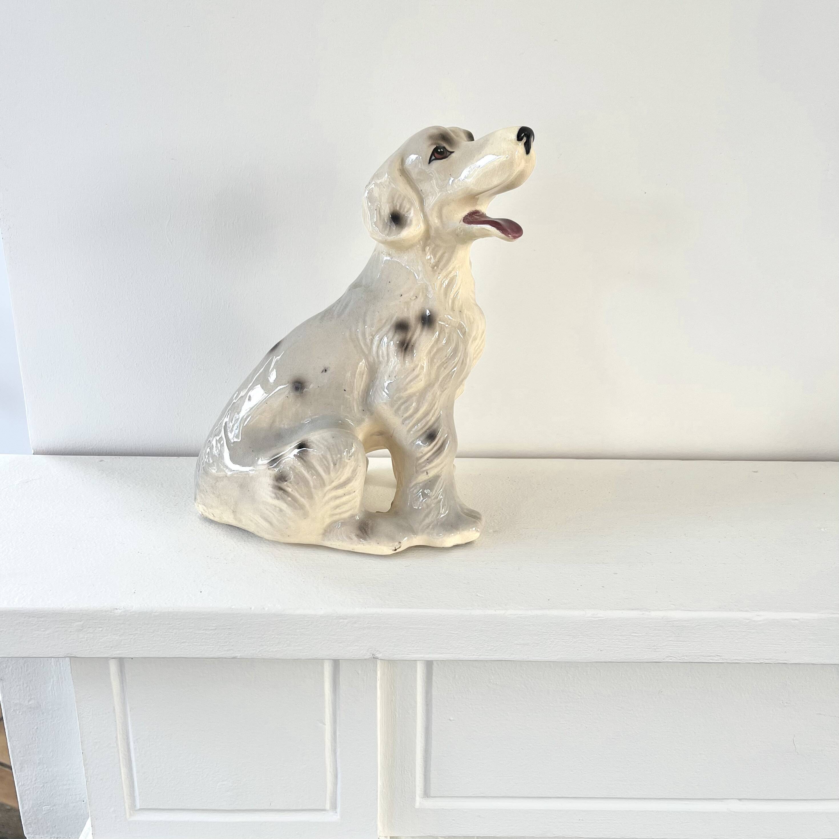Vintage ceramic dog