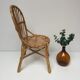 Chaise vintage rotin