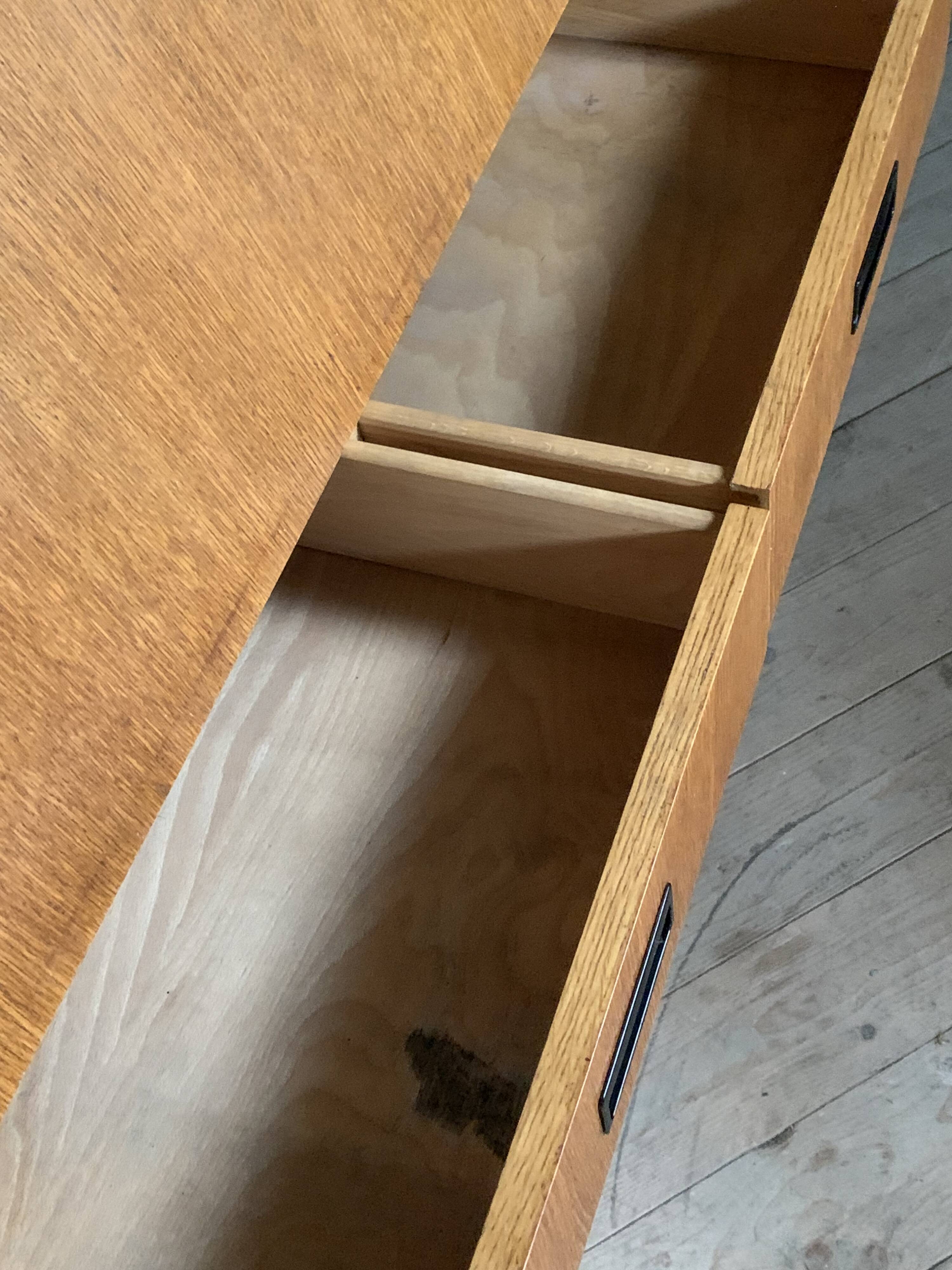 Vintage oak secretary desk