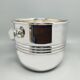 1960s Astonishing Silver Plated Ice Bucket by Sheratonn. Made in Italy.