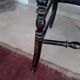 Napoleon III chair in blackened painted wood