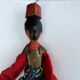Marionnette asiatique, bois et laiton