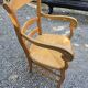 Oak straw armchair