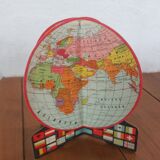 Cardboard flag globe from the 50's dutch