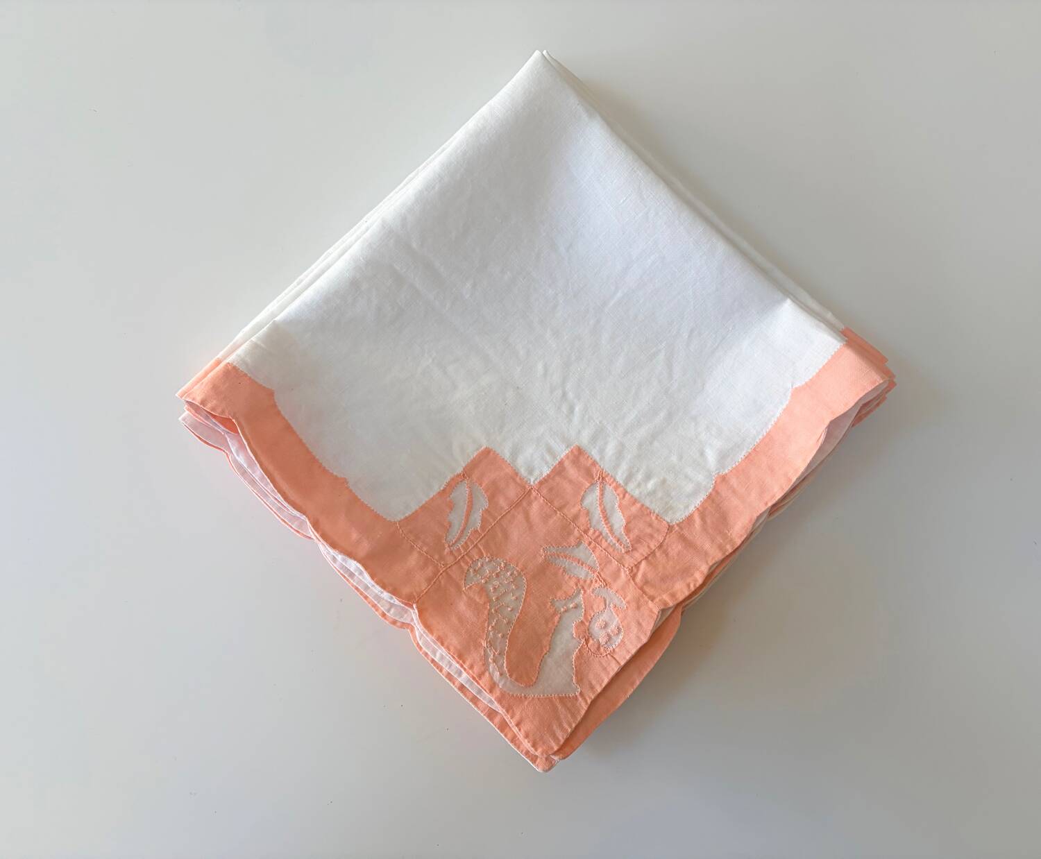 6 hand-embroidered table napkins, 1930s