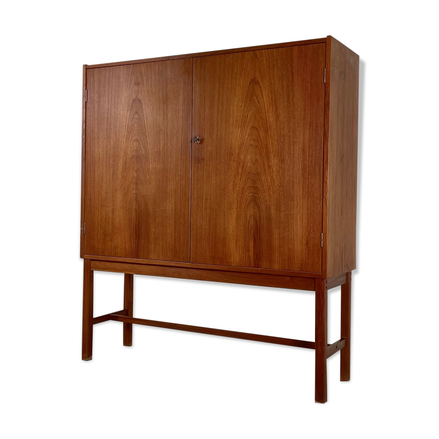 Danish midcentury teak bar cabinet credenza 1960s