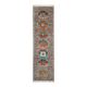 Tapis de couloir vintage en laine kazakhe caucasienne à médaillons géométriques – 84 x 300