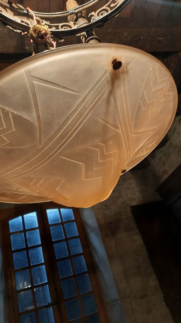 Lustre art déco Degué