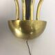 Italian wall light | applied in metal and brass - 1960 s | midcentury modern