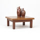 Vintage Rustic Brutalist Mid-Century Coffee Table from Oak