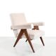 Fauteuil design italien en mohair