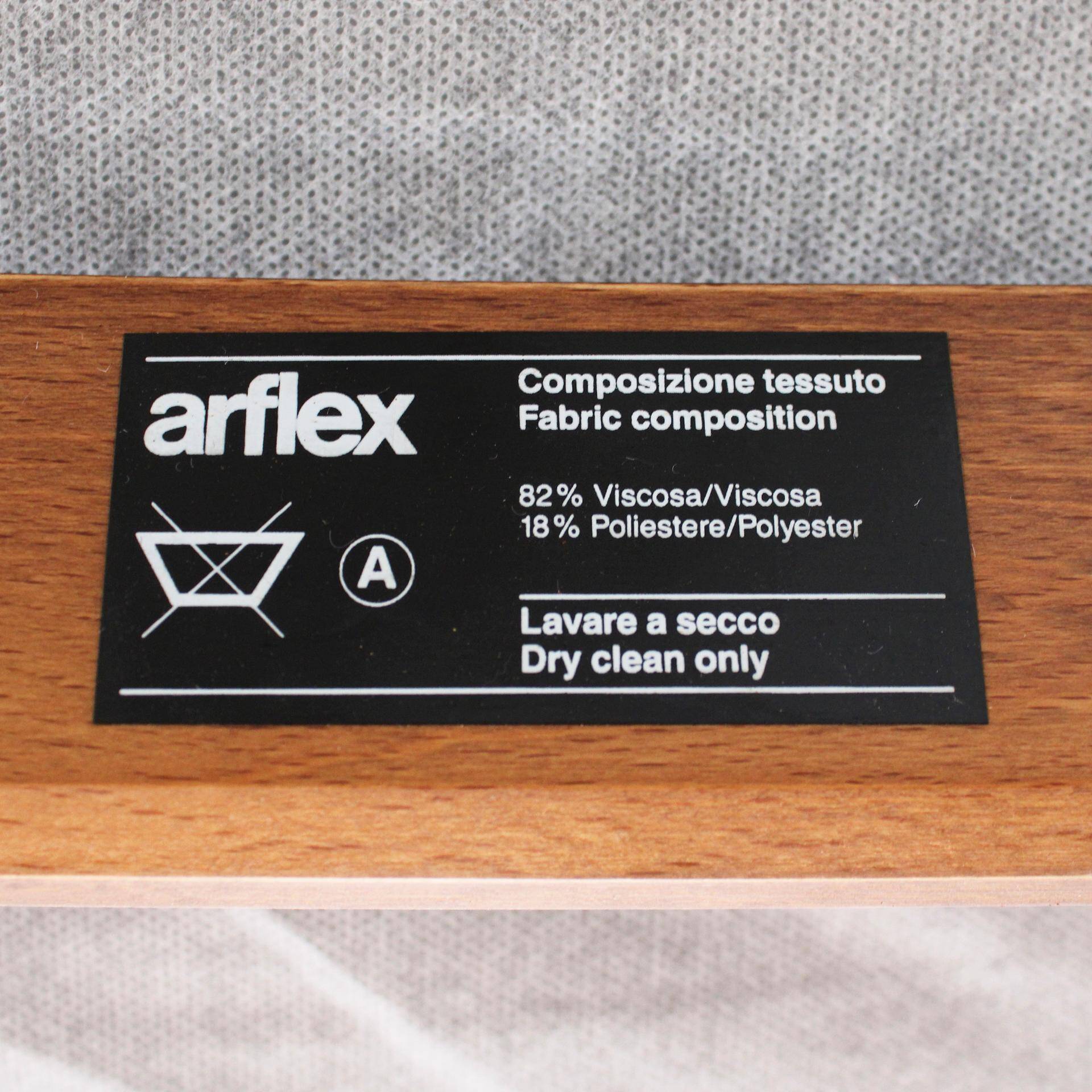 Mid-Century Franco Albini Fiorenza Graphite-blue Wool Ash Italian 1950 Armchair