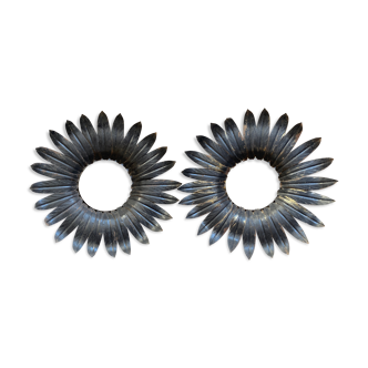 Pair of flower sconces