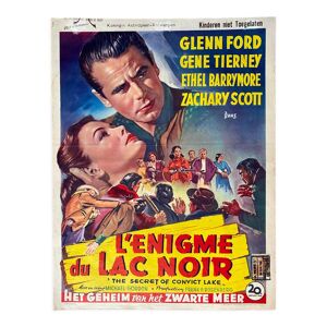 Affiche cinéma originale « L’énigme