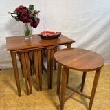 Mid-Century Retro Vintage Teak Nest of Tables by Poul Hundevad 1960  Iconic