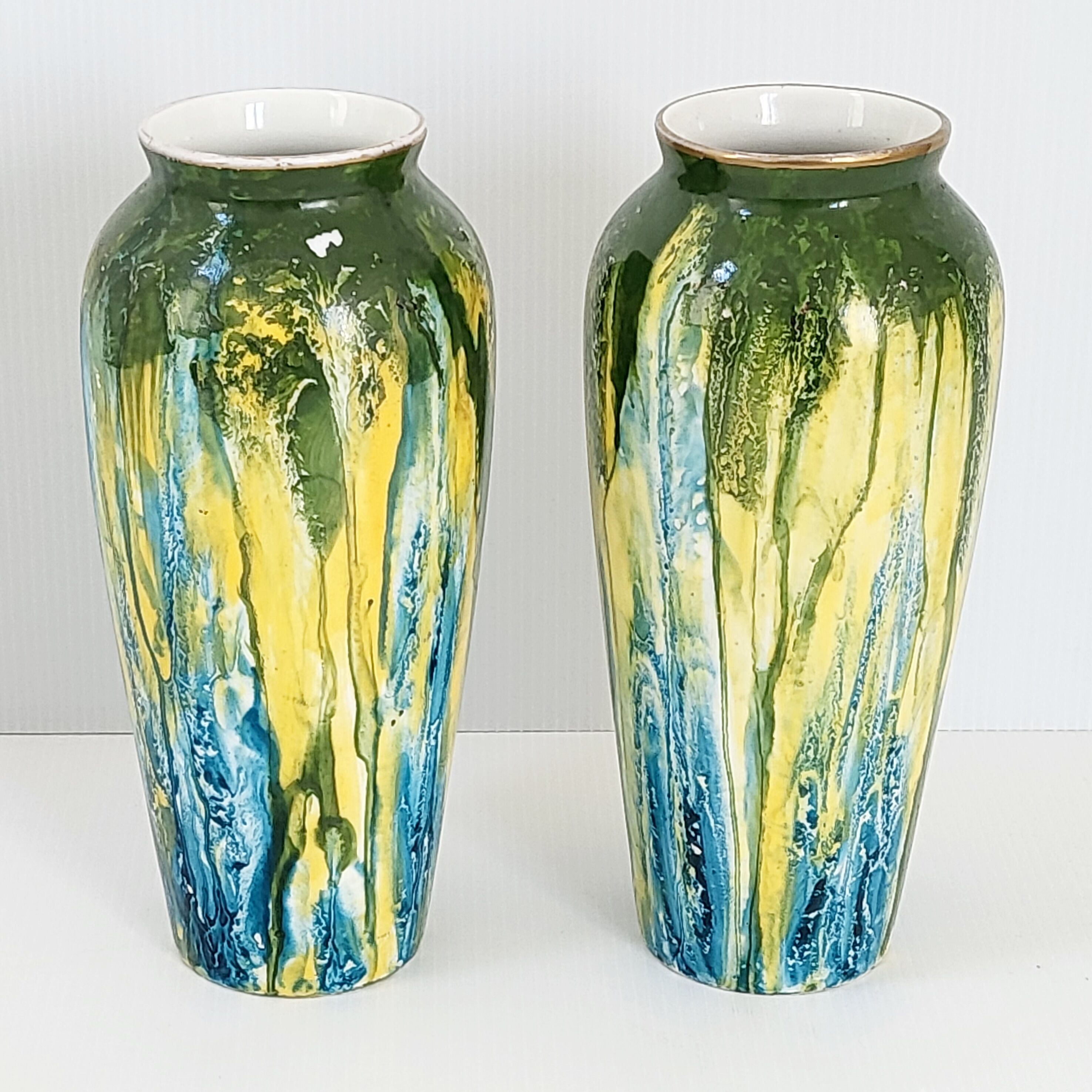 Pair of art deco vases
