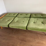 Vintage 3-seater convertible sofa – Eugen Schmidt / Soloform style