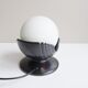 Sculptural table lamp by pan keramik with glass ball - 1970s