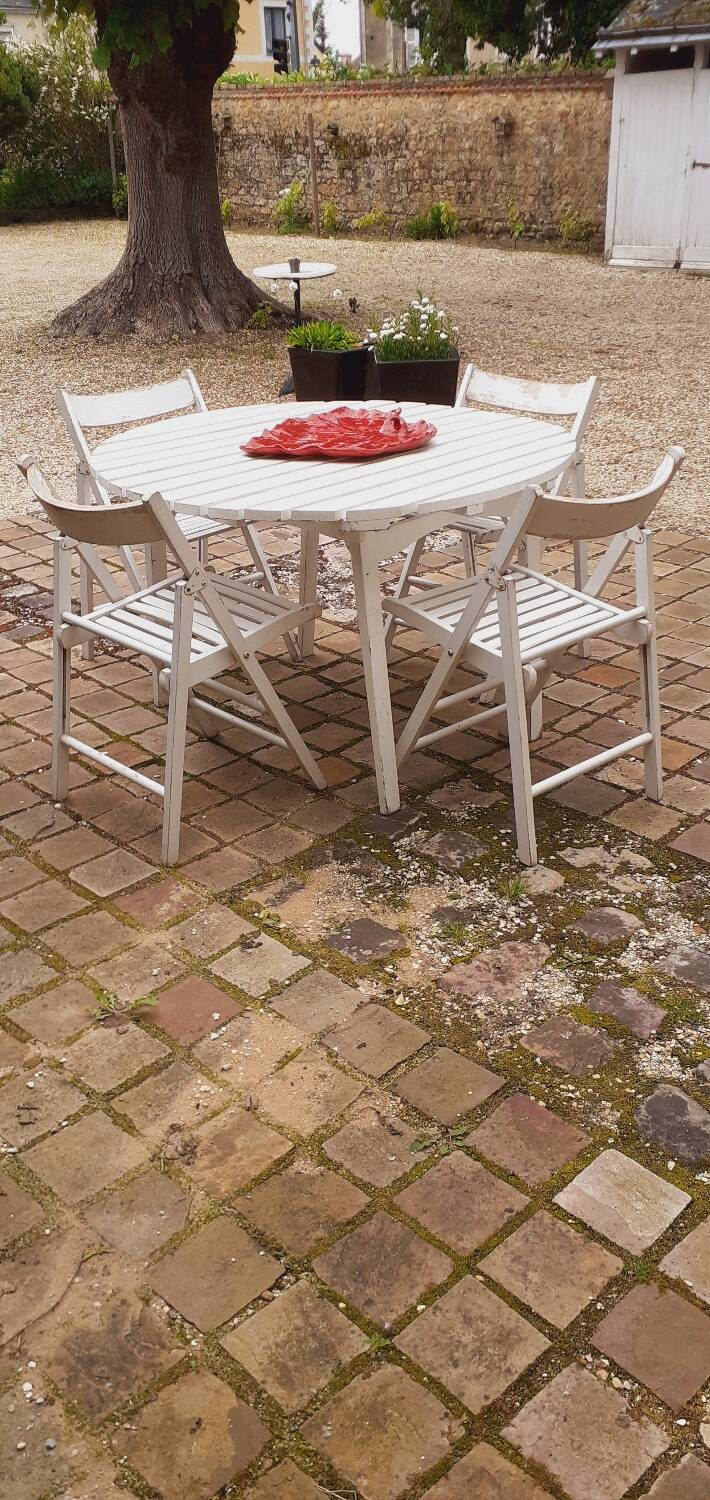 Vintage 60s wooden garden furniture