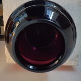 Amethyst blown glass vase art deco