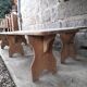 Paire de bancs rustiques 265 cm