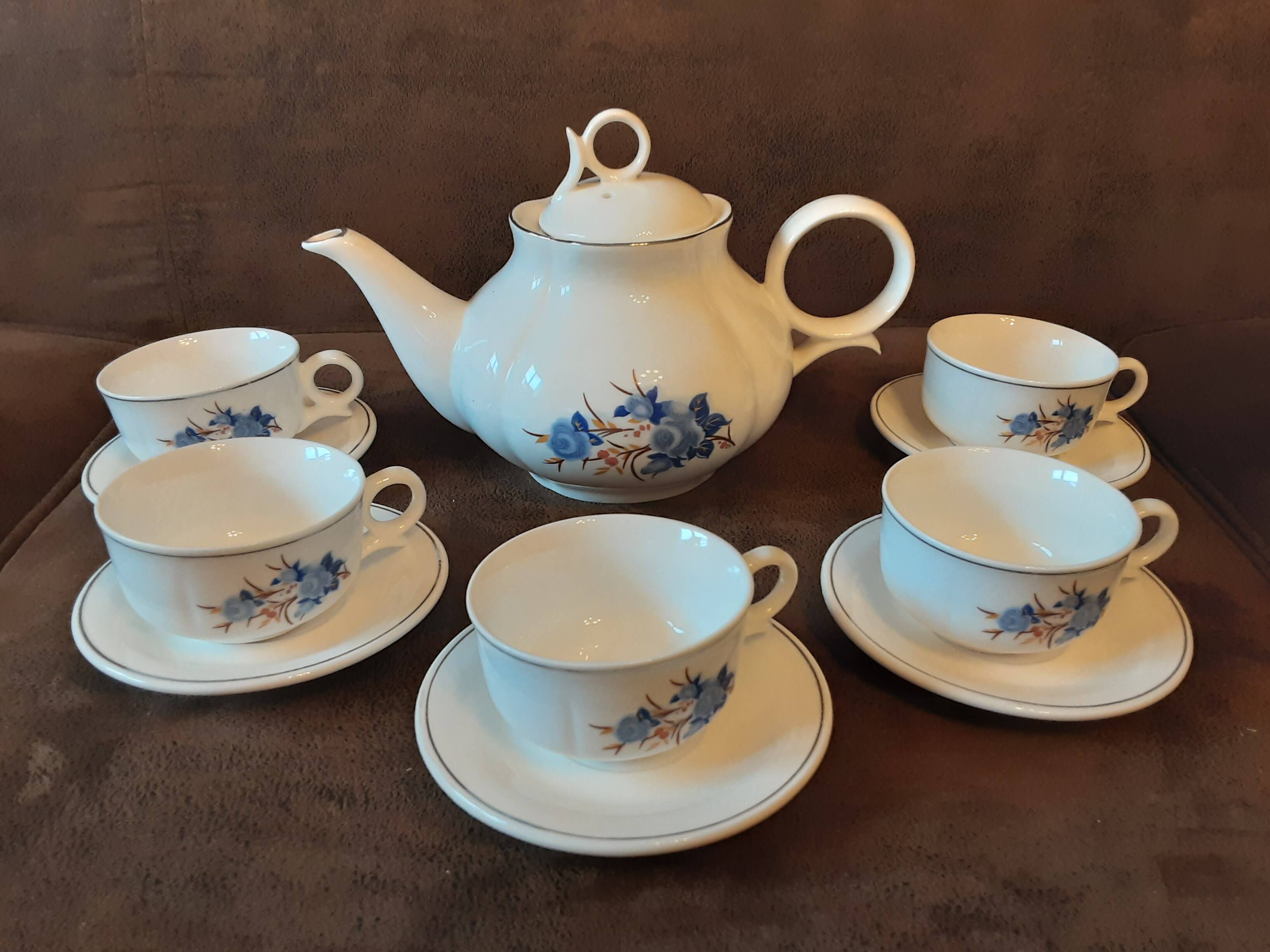 Asian porcelain tea or coffee set