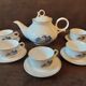 Asian porcelain tea or coffee set