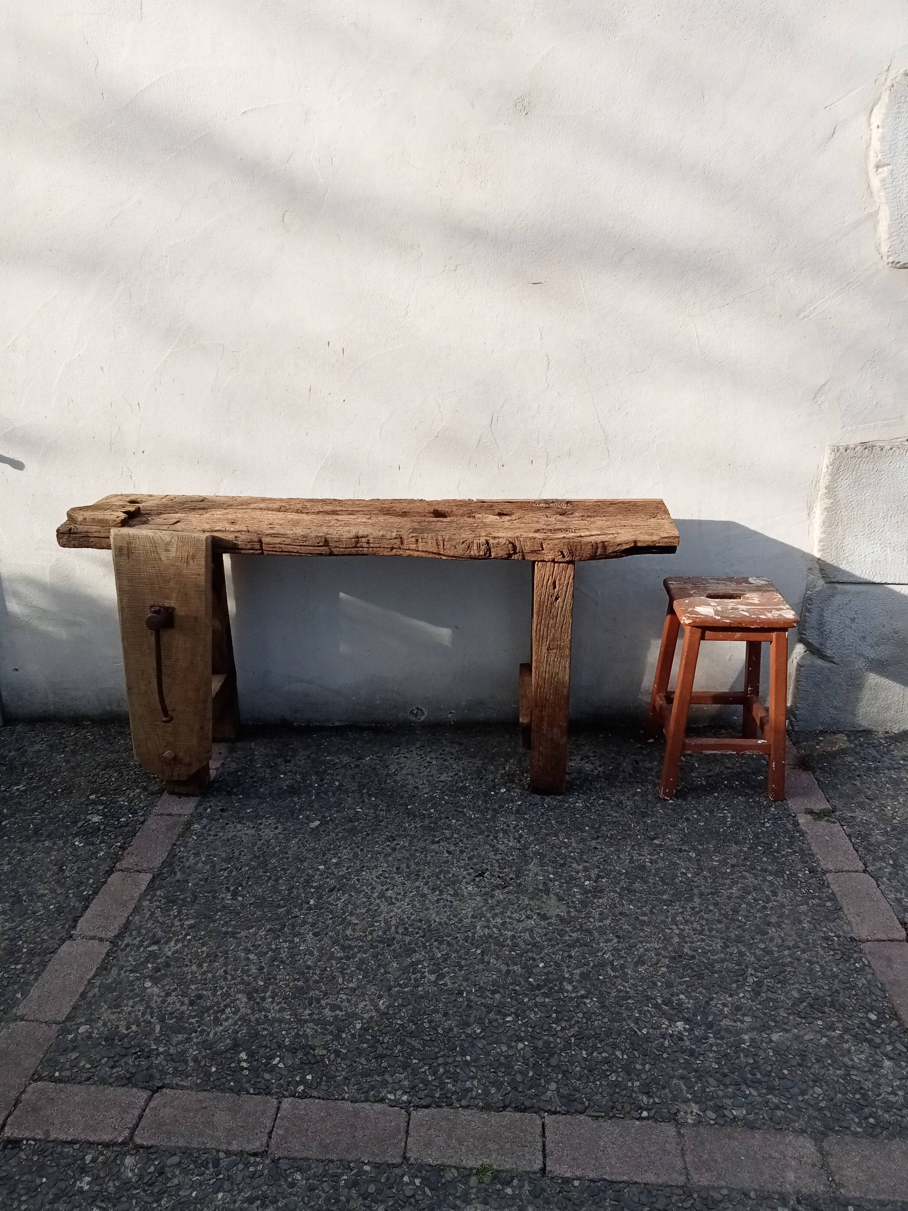 Old carpenter's workbench