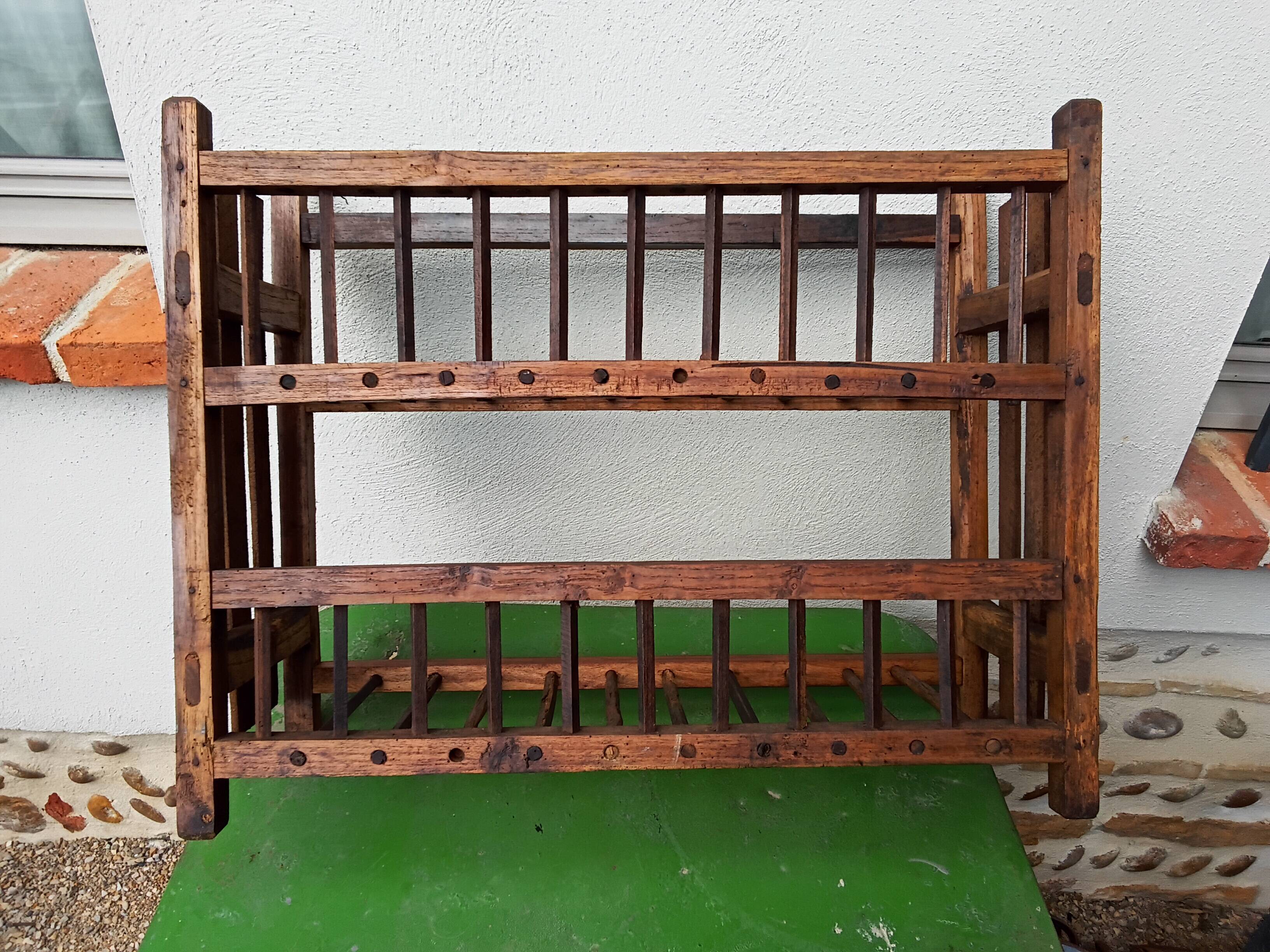 Wooden wall shelf