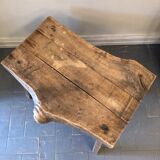 Brutalist oak coffee table