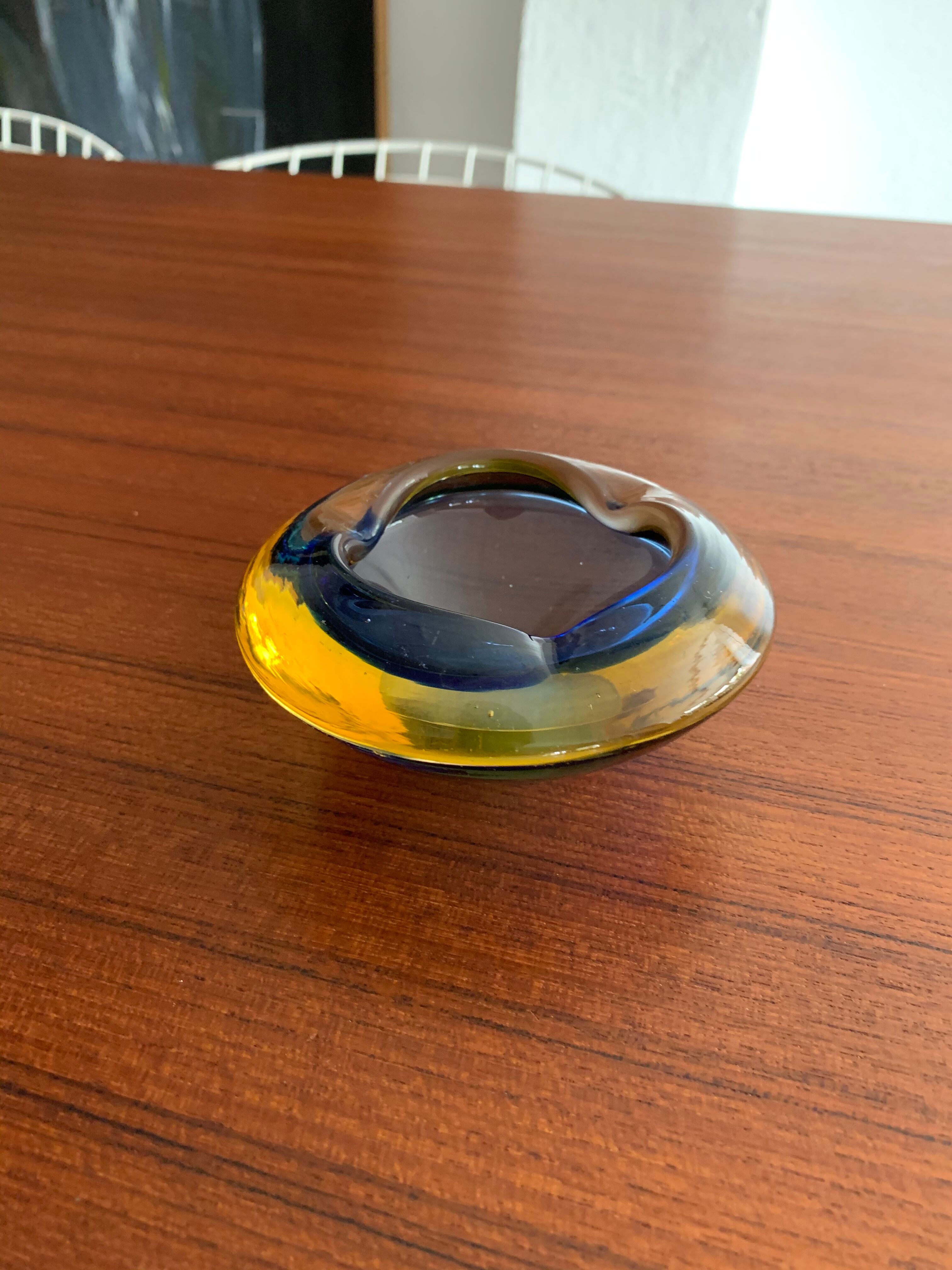 Vintage Murano glass ashtray