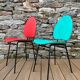 Pair of faux leather chairs from the 1950s/60s.