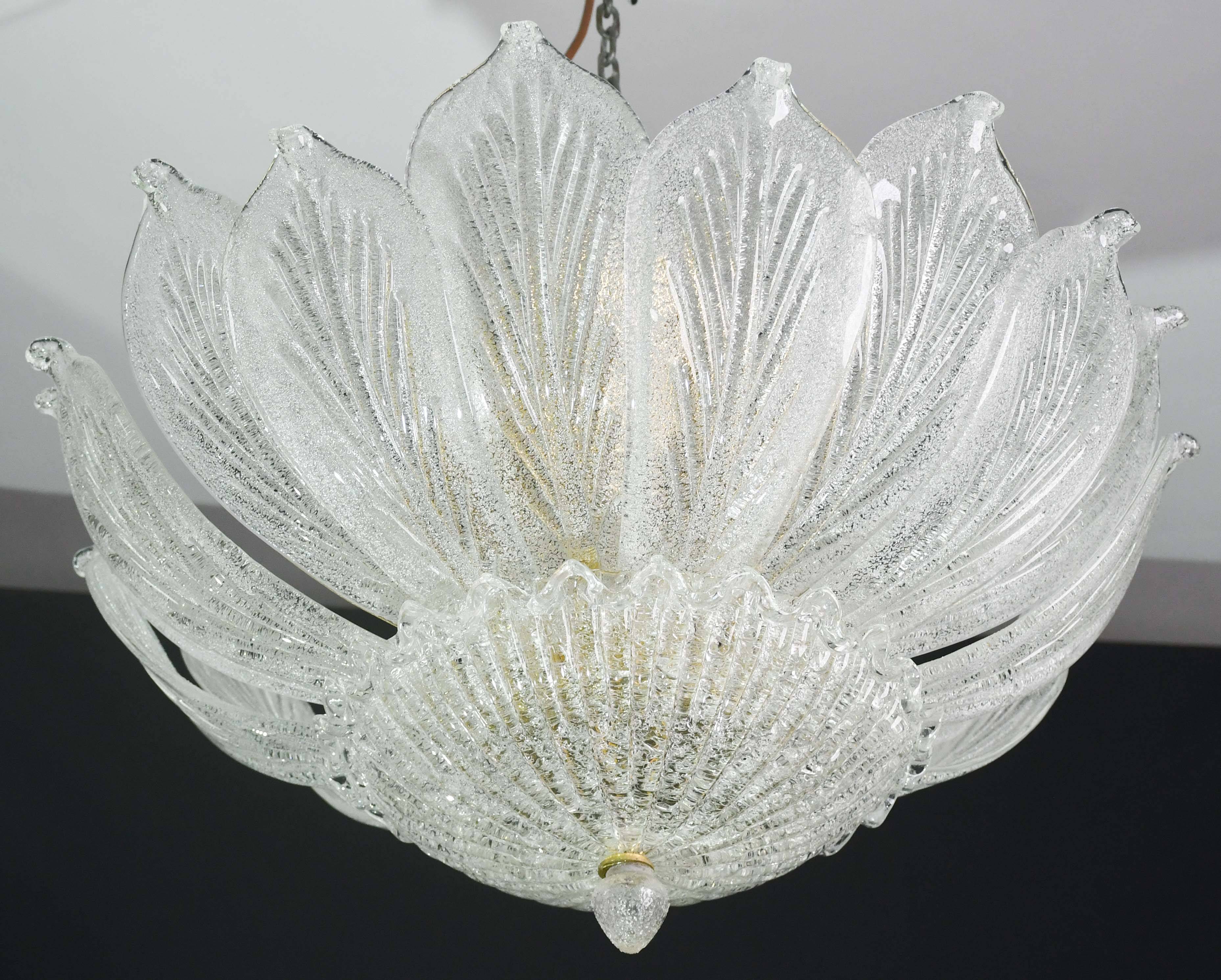 Napoli, Italian Murano Glass Ceiling Light or Flush Mount, 1970s
