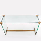 Glass side table design by Peter Ghyczy Model T30, 1970