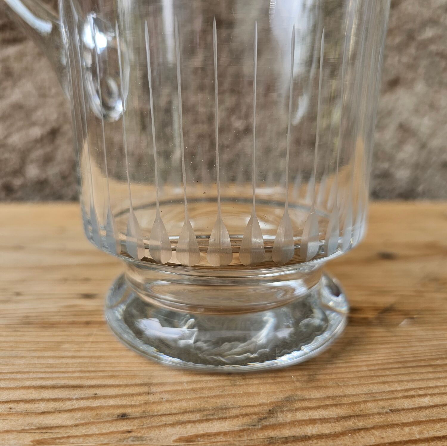 Vintage crystal water jug
