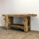 Ancien établi en bois