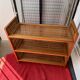 Shoe cabinet / Wooden and bamboo shelf (3 levels) H: 63 cm,