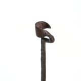 Hammered metal candle holder
