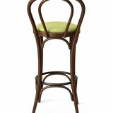 Bentwood bar stool, in the style of Thonet.