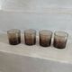 4 bubble glass water glasses