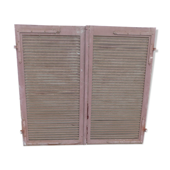 Wooden shutters 2 flaps Sun L 74.5 x h 138 cm