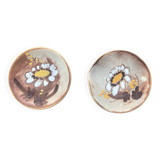 2 small Vallauris plates signed by Fonck and Mateo.